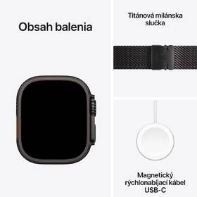 Chytré hodinky Apple GPS + Cellular 49mm černý titan - černý titanový milánský tah - M 

 obrázek produktu 11 z 11