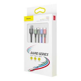 Kabel Baseus 4v1, USB/2x USB-C, Lightning, Micro USB, 1,2m černý

 obrázek produktu 5 z 5