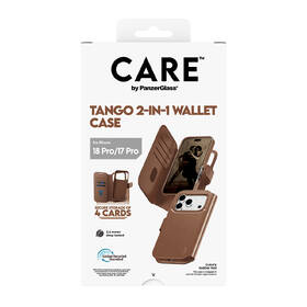 Pouzdro na mobil flipové PanzerGlass CARE na Apple iPhone 18 Pro / 17 Pro Tango 2v1 Wallet MagSafe hnědé

 obrázek produktu 4 z 4