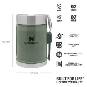 Termoska jídelní Stanley 400 ml zelená

 obrázek produktu 2 z 3