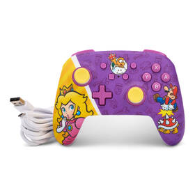 Gamepad PowerA Enhanced Wired - Nintendo Switch - Princess Peach Battle 

 obrázek produktu 3 z 11