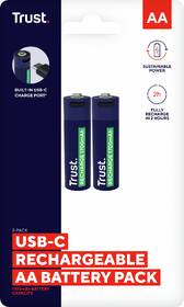 Baterie nabíjecí Trust AA, USB-C, 2ks 

 obrázek produktu 7 z 7