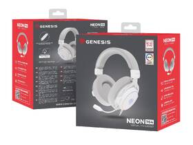 Headset Genesis NEON 764 7.1 bílá barva
