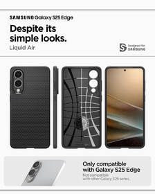 Kryt na mobil Spigen Liquid Air na Samsung Galaxy S25 Edge černý

 obrázek produktu 14 z 19