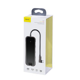 USB Hub Baseus USB-C/3x USB 3.0, HDMI, RJ45, USB-C PD šedý

 obrázek produktu 6 z 6