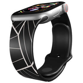 Řemínek Mi-Band na Apple Watch 42/44/45/49 mm - motiv Mnohoúhelníky, černý 

 obrázek produktu 2 z 3