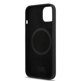 Kryt na mobil Karl Lagerfeld MagSafe Liquid Silicone Karl and Choupette na Apple iPhone 14 černý

 obrázek produktu 2 z 3