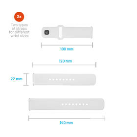 Řemínek FIXED Silicone Sporty Strap s Quick Release 22mm bílý

 obrázek produktu 4 z 5