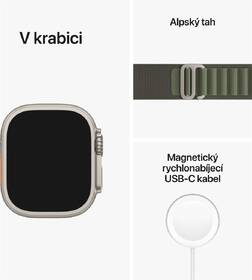 Chytré hodinky Apple GPS + Cellular, 49mm pouzdro z titanu - zelený alpský tah - L 

 obrázek produktu 7 z 7