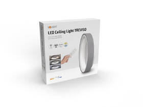 Stropní svítidlo Solight kulaté Treviso, 48W, 2880lm, stmívatelné, dálkové ovládání šedé

 obrázek produktu 6 z 6