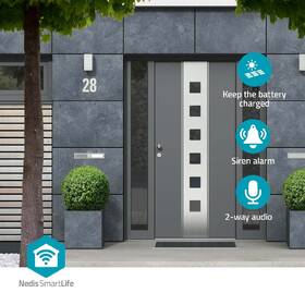 IP kamera Nedis SmartLife venkovní, Wi-Fi, Full HD bílá barva
