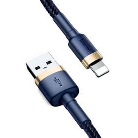 Kabel Baseus Cafule USB/Lightning, 2,4A, 1m modrý/zlatý

 obrázek produktu 1 z 4