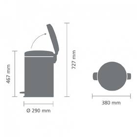 Odpadkový koš Brabantia NewIcon 20 l, white bílý

 obrázek produktu 10 z 10