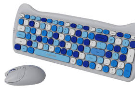 Klávesnice s myší Canyon Kitty edice HSET-W6  bezdrátový set + podložka,  CZ layout modrá

 obrázek produktu 2 z 5