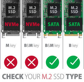 Rámeček Axagon ALU box 2.5" internal, SATA - M.2 SATA SSD stříbrný

 obrázek produktu 10 z 10