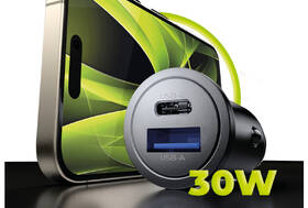 Adaptér do auta Mobile Origin Metal 30W, 1x USB-C,1x USB-A černý

 obrázek produktu 5 z 11