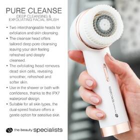 Čisticí kartáček Rio Pure Cleanse Deep Cleansing & Exfoliating Facial Brush bílý

 obrázek produktu 8 z 12