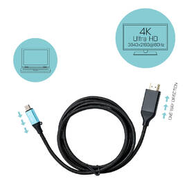Kabel i-tec USB-C/HDMI, 1,5m černý

 obrázek produktu 3 z 3