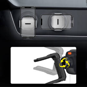 Držák na mobil Baseus Easy Control Clamp, do kulaté ventilační mřížky černý

 obrázek produktu 9 z 13