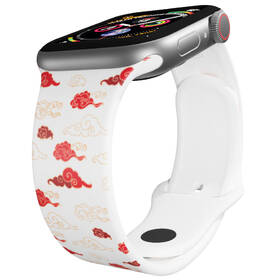 Řemínek Mi-Band na Apple Watch 38/40/41 mm - motiv Červené mraky, bílý 

 obrázek produktu 2 z 3