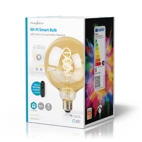Chytrá žárovka Nedis SmartLife globe, Wi-Fi, E27, 360 lm, 4.9 W, Teplá - studená bílá 

 obrázek produktu 5 z 5