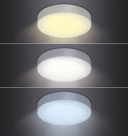 Stropní svítidlo Solight CCT, přisazené, 12 W, 900 lm, kulaté bílé

 obrázek produktu 3 z 6
