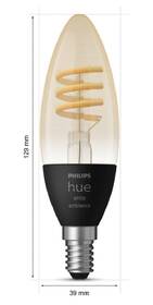 Chytrá žárovka Philips svíčka E14, 4,6W White Ambiance, 2ks 

 obrázek produktu 3 z 5