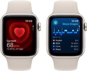 Chytré hodinky Apple GPS 40mm pouzdro z hvězdně bílého hliníku - hvězdně bílý sportovní řemínek - S/M 

 obrázek produktu 4 z 7