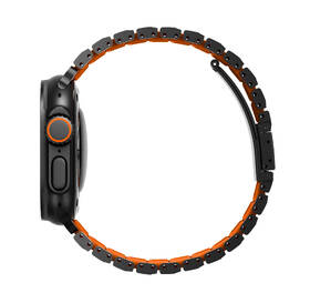Řemínek Uniq Strova Flex na Apple Watch 49/46/45/44 mm černý/oranžový

 obrázek produktu 2 z 9