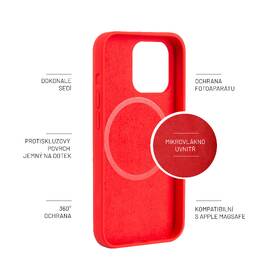 Kryt na mobil FIXED MagFlow s podporou MagSafe na Apple iPhone 13 Pro červený

 obrázek produktu 4 z 6