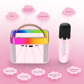 Přenosný reproduktor LAMAX KaraokeKid1 růžový

 obrázek produktu 1 z 5