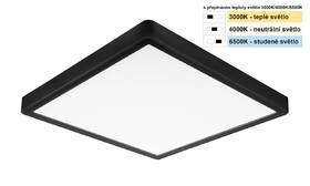 Stropní svítidlo Top Light Revit H30C CCT, 24W, 2400lm, teplá/neutrální/studená bílá černé

 obrázek produktu 2 z 3