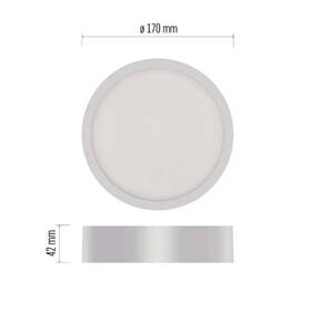 Stropní svítidlo EMOS Nexxo 12,5, 17cm, 1100lm, neutrální bílá bílé

 obrázek produktu 1 z 4