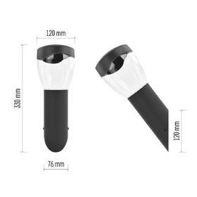 Nástěnné svítidlo EMOS Arteo, ZGA020P, zahradní, E27, IP44, MAX 15W antracitové

 obrázek produktu 9 z 9
