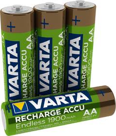 Baterie nabíjecí Varta HR06, AA, 1900mAh, Ni-MH, blistr 4ks 

 obrázek produktu 2 z 2