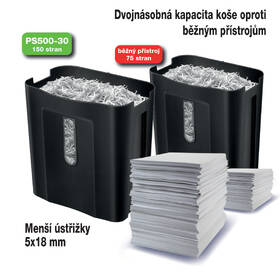 Skartovač Peach PS500-30, 7 listů, 13 l 

 obrázek produktu 3 z 11