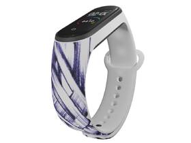 Řemínek Mi-Band na Xiaomi Mi Band 5/6 - motiv Grafity, bílý 

 obrázek produktu 2 z 3