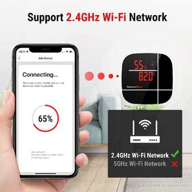 Teploměr ThermoPro TP-90 WiFi černý

 obrázek produktu 1 z 5