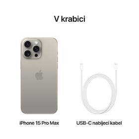 Mobilní telefon Apple iPhone 15 Pro Max 256GB Natural Titanium 

 obrázek produktu 7 z 8