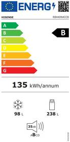 Chladnička s mrazničkou Hisense RB440N4CCB nerez
