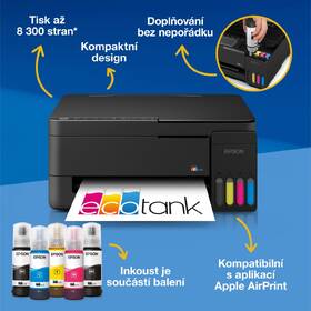 Tiskárna multifunkční Epson EcoTank L3352 černá

 obrázek produktu 2 z 14