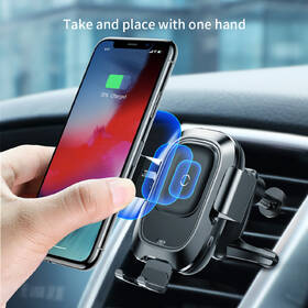Držák na mobil Baseus Wireless Charger Smart Vehicle Bracket Air Vent černý

 obrázek produktu 2 z 7