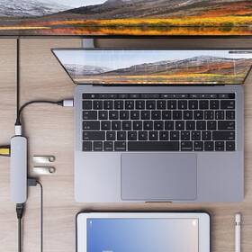 USB Hub HyperDrive 6-in-1 USB-C Hub 4K HDMI Output stříbrný

 obrázek produktu 1 z 2