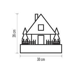 LED dekorace EMOS vánoční domek dřevěný, 28 cm, 2x AA, vnitřní, teplá bílá, časovač 

 obrázek produktu 4 z 5