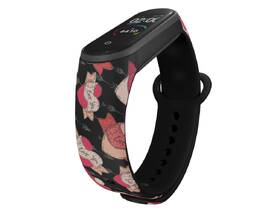 Řemínek Mi-Band na Xiaomi Mi Band 5/6 - motiv Amorci, černý 

 obrázek produktu 2 z 3