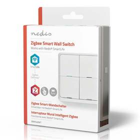 Vypínač Nedis SmartLife, Zigbee 3.0, 4 tlačítka bílý

 obrázek produktu 7 z 7