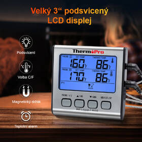Teploměr do masa ThermoPro TP-17 stříbrný

 obrázek produktu 1 z 6