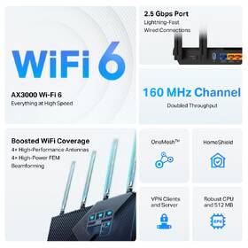Router TP-Link Archer AX55 Pro černý

 obrázek produktu 3 z 7