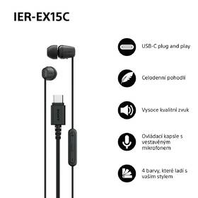 Sluchátka Sony IER-EX15C, USB-C černá

 obrázek produktu 3 z 9