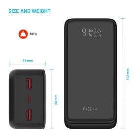 Powerbanka FIXED Zen2 30 Plus, PD 65W, 30000 mAh černá

 obrázek produktu 4 z 8